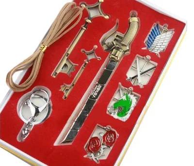 Брелок для ключей атака на Титанов из цинкового сплава |