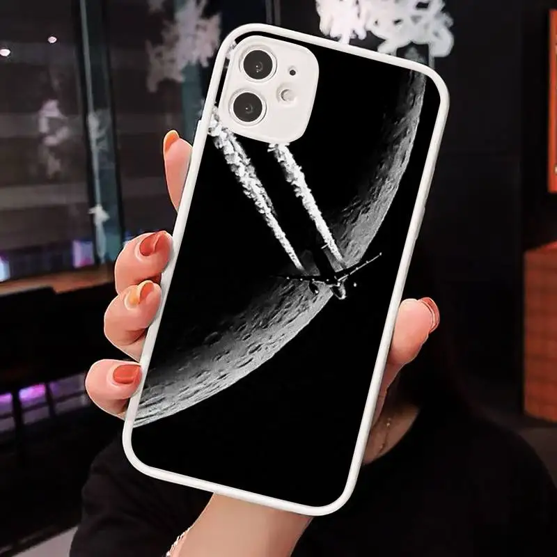 

Funny Art Abstract Cartoon Airplane Phone Case Matte Transparent for iPhone 7 8 11 12 s mini pro X XS XR MAX Plus cover funda