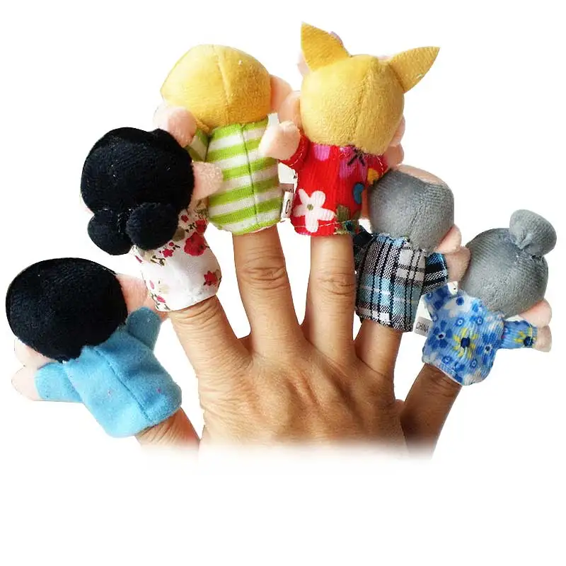 6 шт./компл. история игрушечных пальцев человек члены семьи обучающие игрушки для