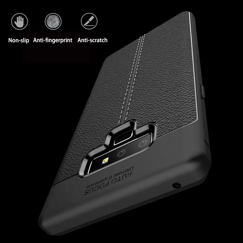 Soft Silicone Case For Samsung Note8 Note9 Note10plus Note20 A10 A20 A30 A50 Fashino Tpu Leather Lexture Anti-knock Back Cover | Мобильные
