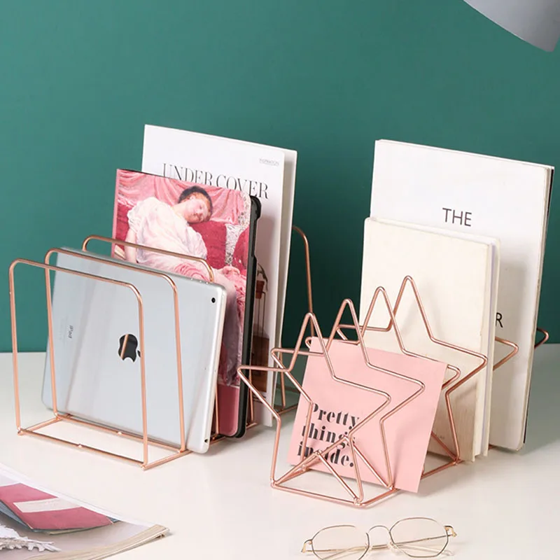 Простота пентаграмма книжный шкаф Современная Геометрическая Подставка для