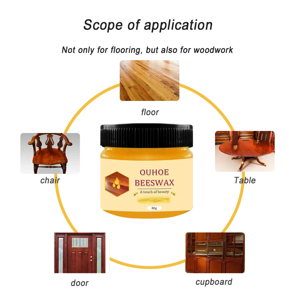 

Wood Wax Beeswax Cleaner Polished Waterproof Furniture Cleaning Care Maintenance Abrasion Resistant Refurbishing Wax Spray