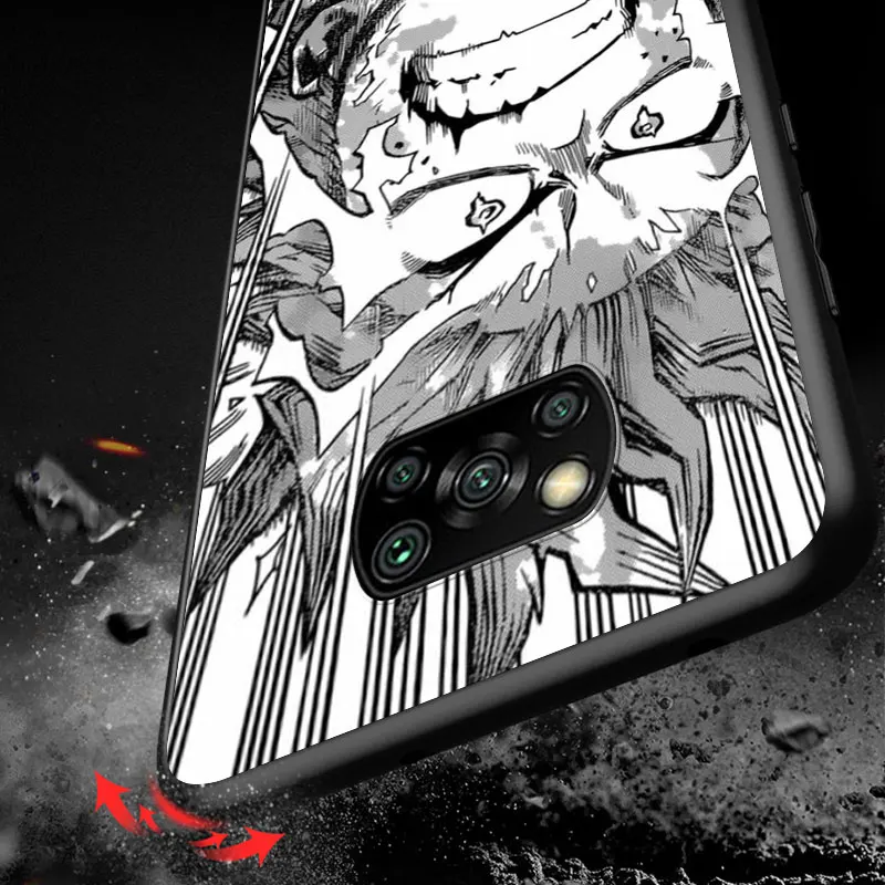 

My hero academia black white For Xiaomi POCO F1 M3 X2 X3 NFC F2 M2 Pro Mi Mix 3 Play A3 A2 A1 lite 6 CC9 CC9E Phone Case