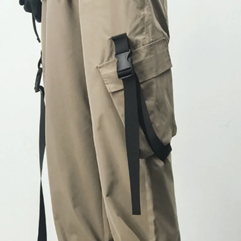 

Men's Joggers Cargo Pants Man Black Cotton Comfortable Pant Summer Casual Streetwear Loose Trouser Japanese Trendy Sweatpants