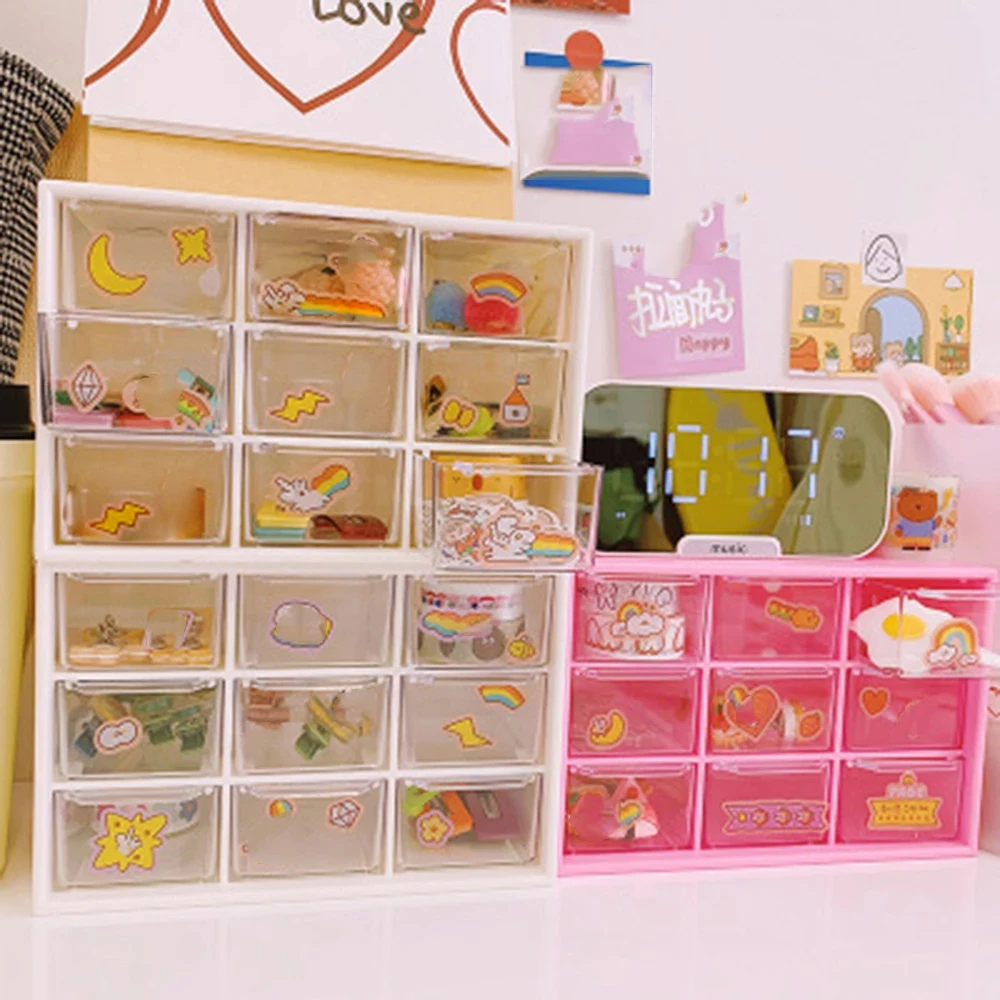 Новая Пыленепроницаемая коробка для хранения ящиков настольная канцелярская