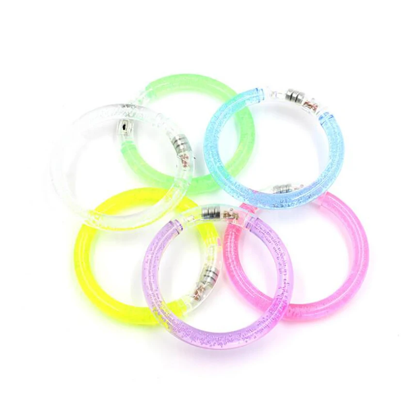 

Boys Girls Fluorescence Stick Electronic LED Flash Bracelet Wrist Band Glow in The Dark, for Party, Wedding, Birthday Halloween
