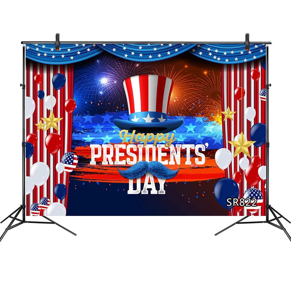 Американский фон с флагами день США фейерверк празднование детских фотосессий