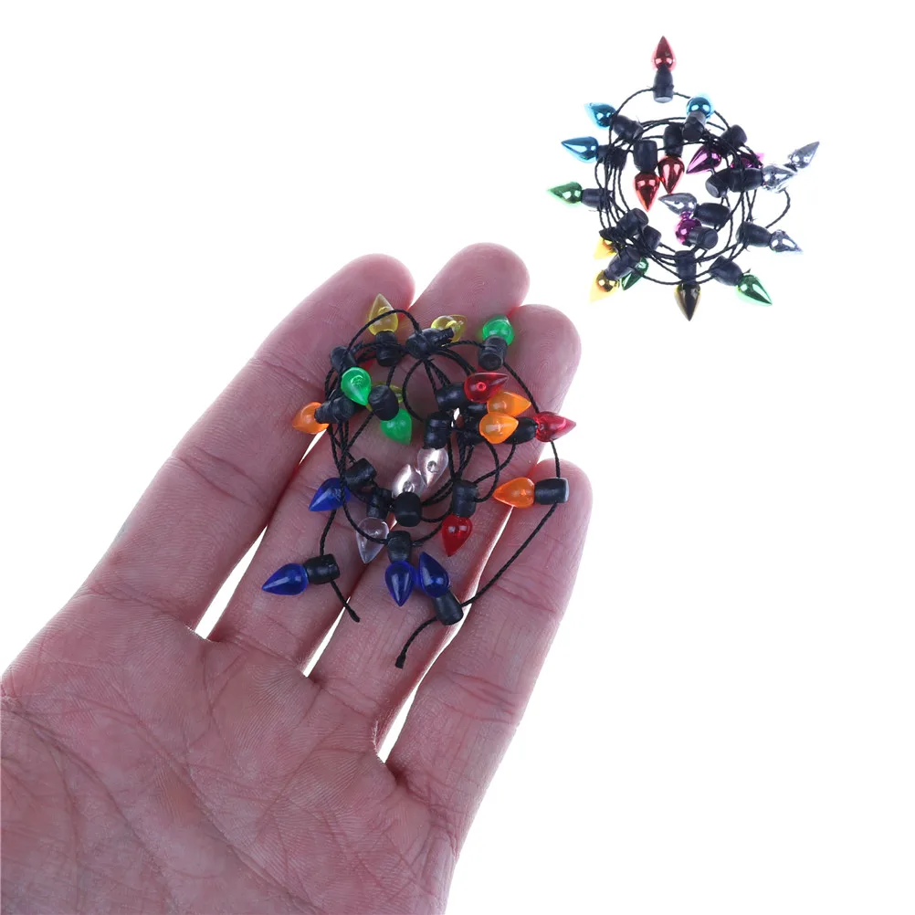 0 5 м/1 м гирлянда поддельные огни аксессуары для куклы 1/12 весы кукольный домик