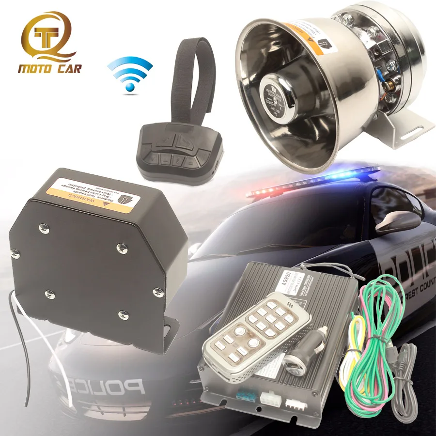 Звуковая сигнализация Полицейская пожарная сирена 12 В специальный сигнал