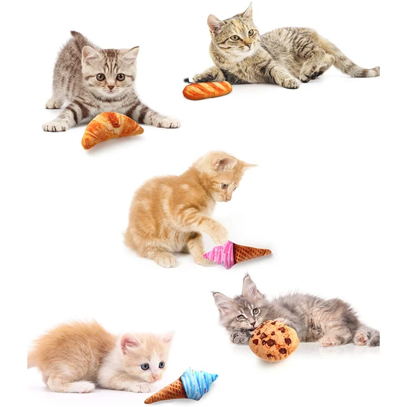 Anti Bite Cat Toy Plush Chew Squeak Pet Toys For Cats Creative Puppy Sound Pets Training Interactive Cute Products | Дом и сад