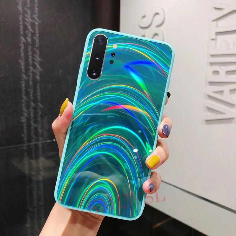 Радужный зеркальный чехол для samsung Galaxy S8 S9 S10e Note 8, 9, 10, J4 J6 плюс J8 A7 A70 A60 A50s A40 A30s A20s A10s блестящая Обложка