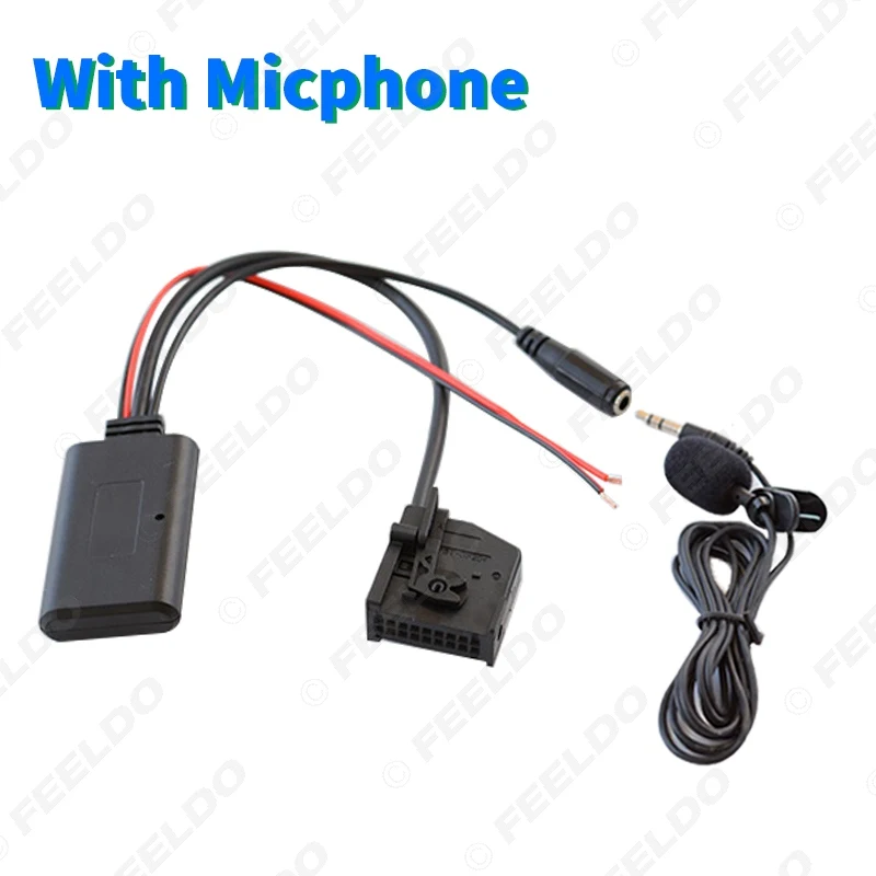 FEELDO 1PC Car Wireless Bluetooth Aux Receiver Cable Adapter for VolksWagen Skoda Seat MFD2 RNS2 Radio Stereo Audio Input | Автомобили и
