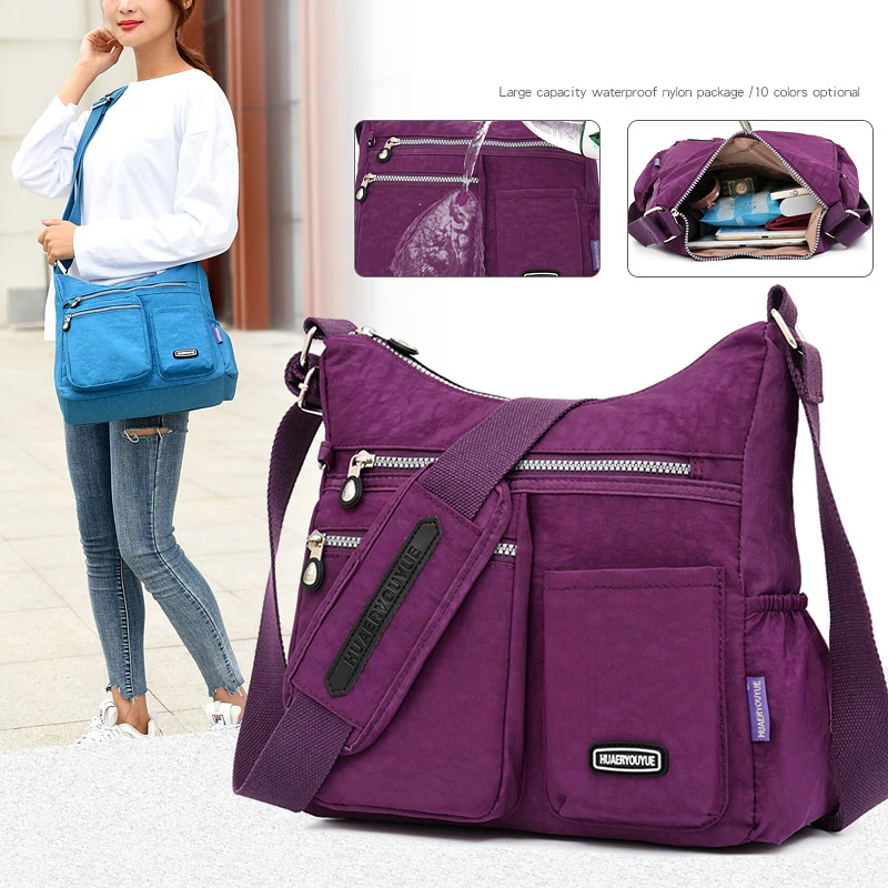 

Luxury Women Messenger Bag Nylon Shoulder Bag Ladies Bolsa Feminina Waterproof Travel Bag Women's Crossbody Bag