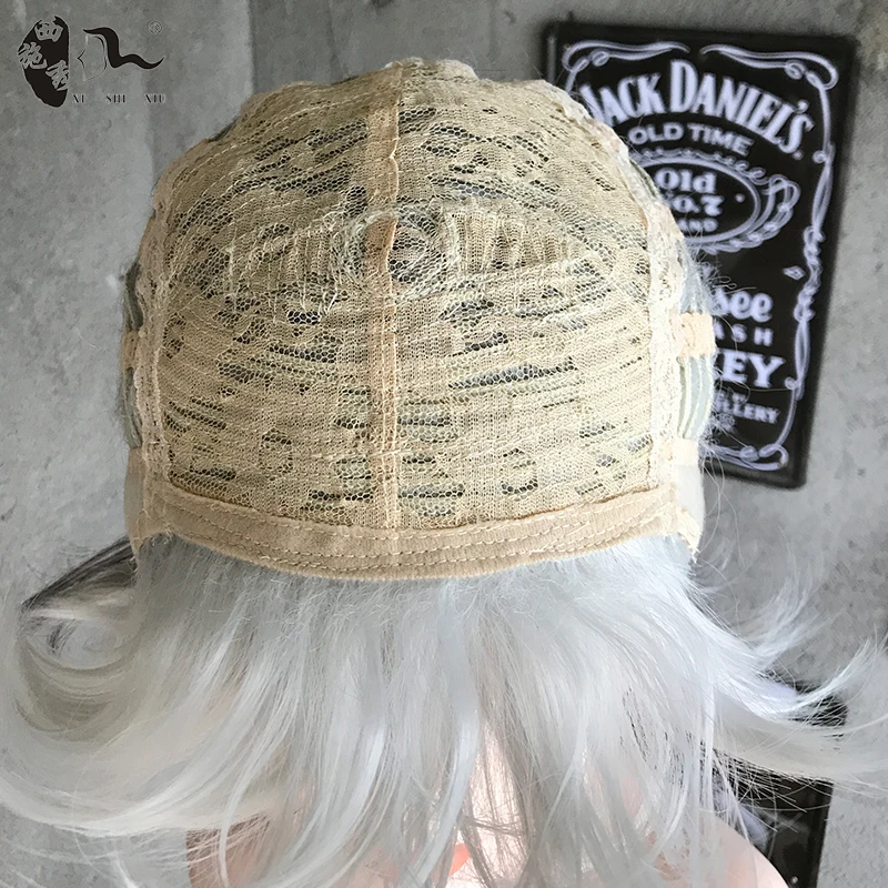 Синтетический короткий многослойный кудрявый парик XISHIXIU женский Парик 1B/серая