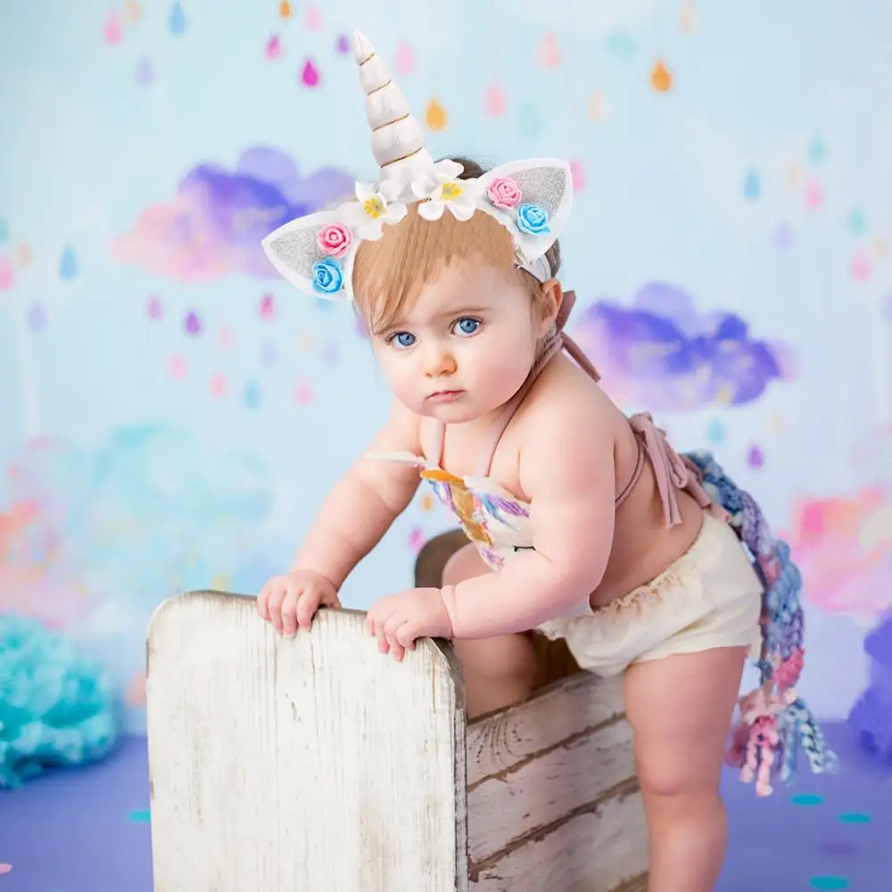 Декор для вечеринки в честь Дня Рождения с единорогом Детские шары виде