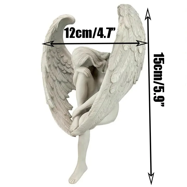 

Praying Angel Statue Resin Angel Statue Garden Statues Honor Angels Resin Angel Sitting Peaceful Dreams Angel Statue Home