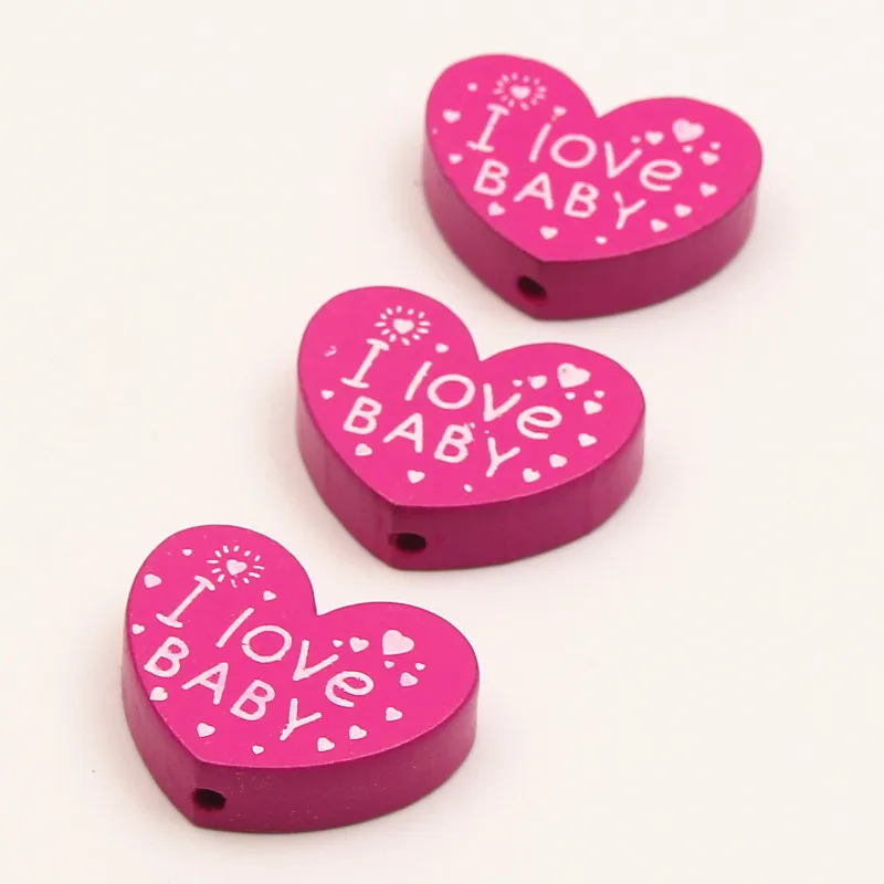 10 шт. разноцветные бусины в форме сердца 23 х30 мм | Украшения и аксессуары