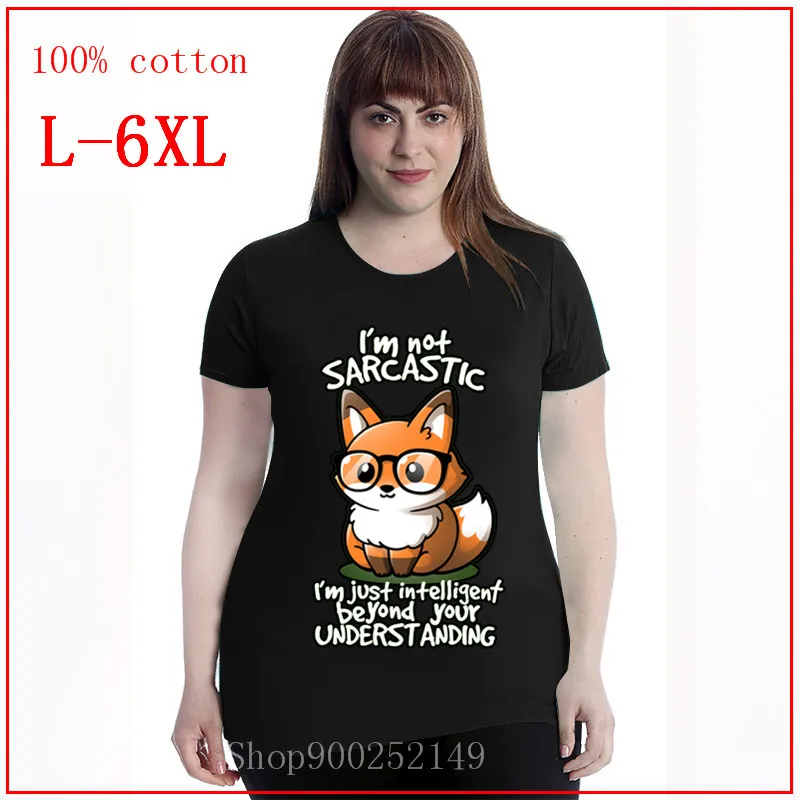 Женская одежда pun fox sarcasm sarcastic nerd smart joke white футболки для женщин 2020 лето размера