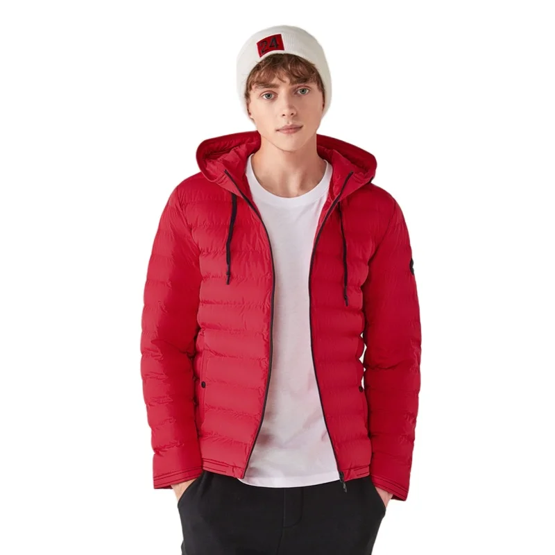 Куртка SEMIR Мужская зимняя с капюшоном хлопок Повседневная теплая корейский стиль