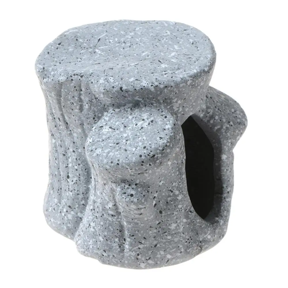 Saim креветки укрытие размножения пещера с рыбами бак украшения серый Керамика