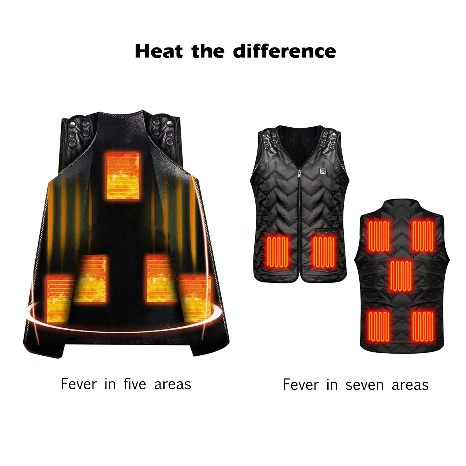 

Electric Vest Chargings Intelligent Heating Clothes Heating Vest Middle Aged People Unisex Winter OutdoorThermal Clothing