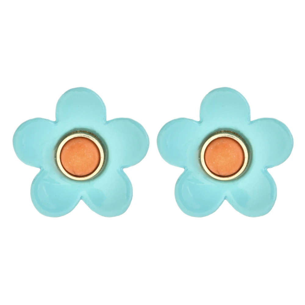 

ZMZY New Design Fashion Jewelry Flower Mixed Color Earrings For Women Summer Style Party Wedding Exaggerated Earrings