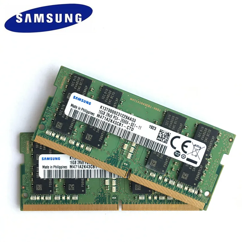 Память для ноутбука Samsung DDR4 16 Гб 2RX8 PC4 2666 в DIMM память МГц оперативная