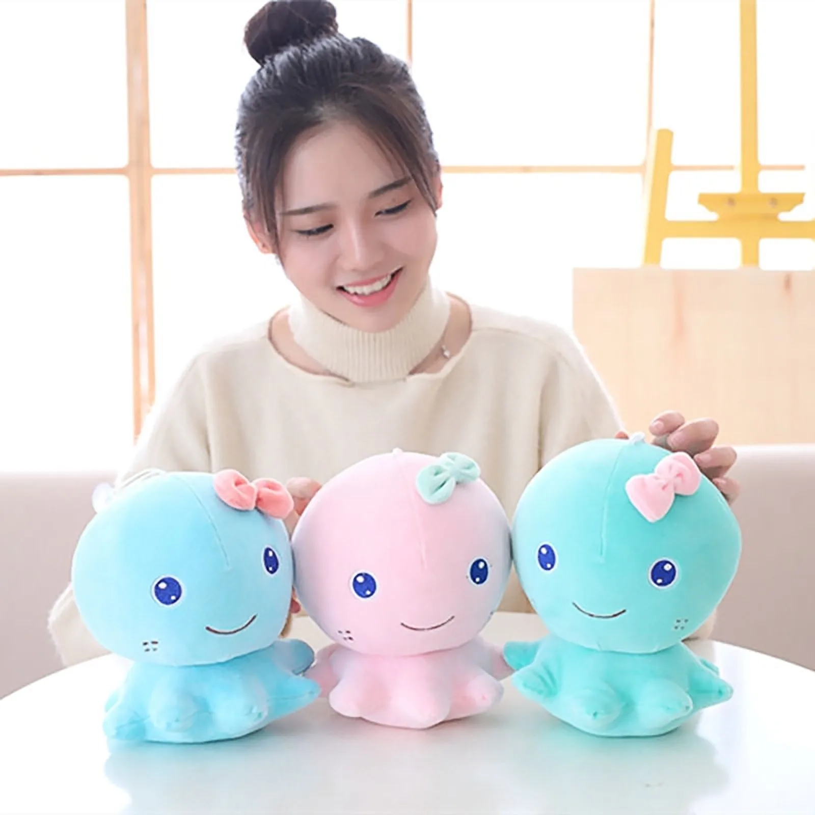 

Kawaii Plushie Toy Cartoons Marine Animal Home Decor Soft Plush Pillow Doll Cute Stuffed Toys for Kids Adults Valentines Gift