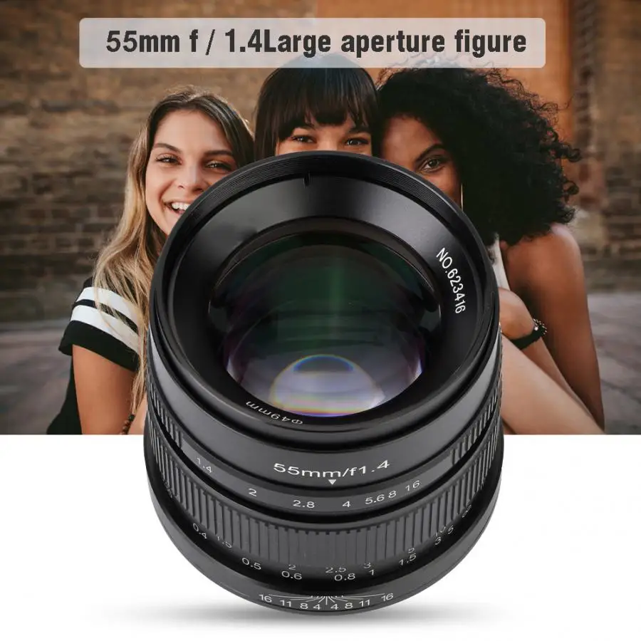 7 ремесленников 55 мм/F1.4 lente para celular большая апертура портрет Прайм ручной фиксированный фокус объектив для Leica T-mount объектив камеры