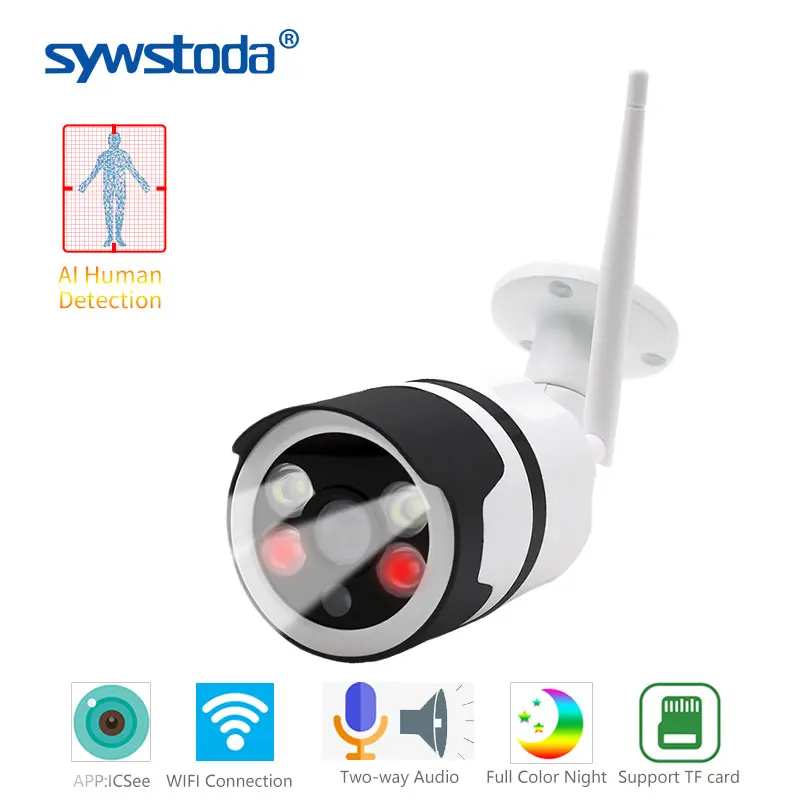 Беспроводная ip камера 1080P двусторонняя аудиосвязь ночное видение P2P ONVIF CCTV Wi Fi