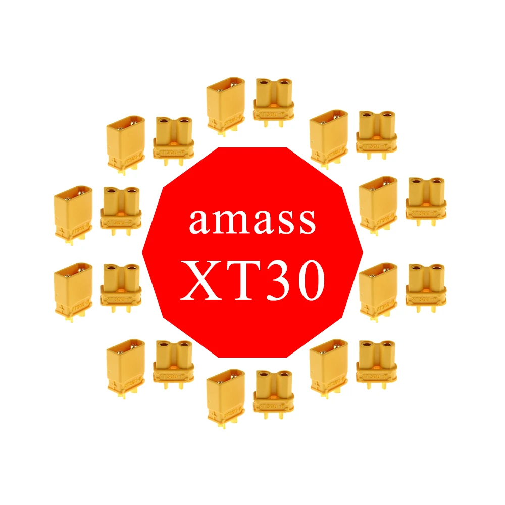 Amass XT90S XT90 S anti искры XT30U XT60 MR30 XT60H разъем Вилки мужской женский FPV Drone Батарея