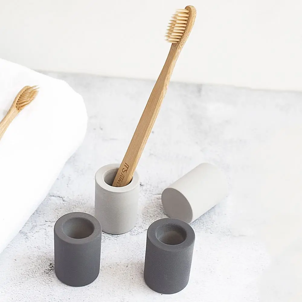 

Simple Dry Portable Travel Diatomite Toothbrush Holder Moisture Absorption Cover Cup Tool Set Bathroom Accessories