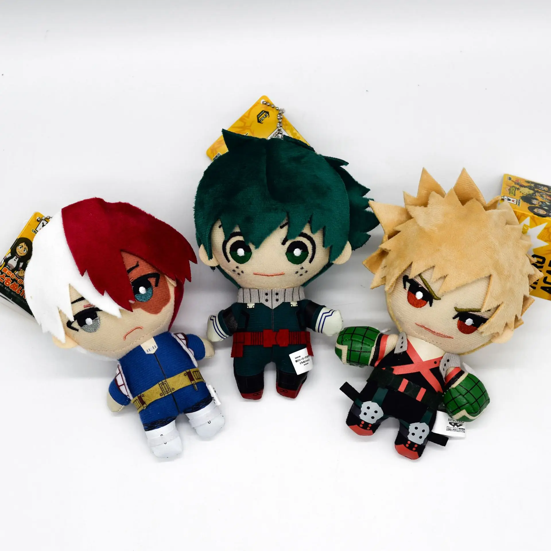 

15 см моя геройская Академия Izuku мидория Katsuki Bakugou Shouto Todoroki плюшевая подвесная игрушка Аниме Мягкие набивные куклы для подарка на день рождени...