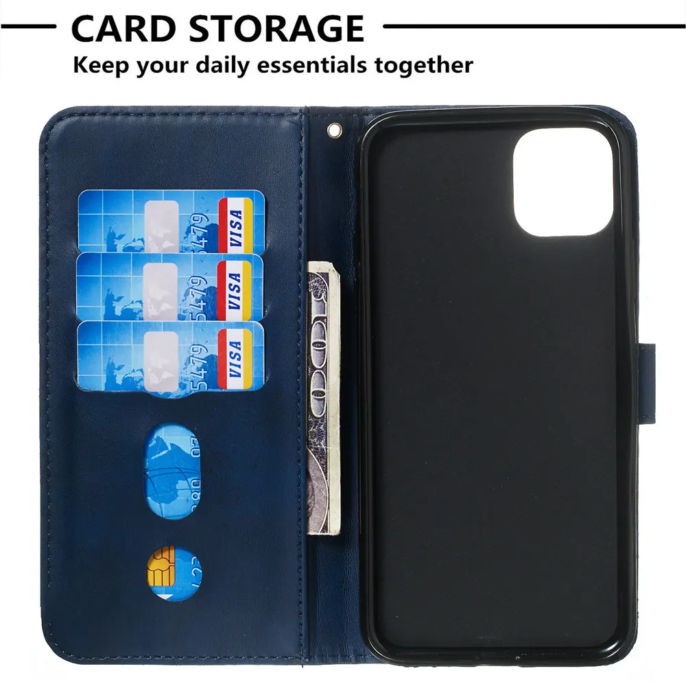 Кошелек на молнии чехол для телефона iPhone 11 Pro X XS MAX XR 6 6S 7 8 Plus Роскошный кожаный