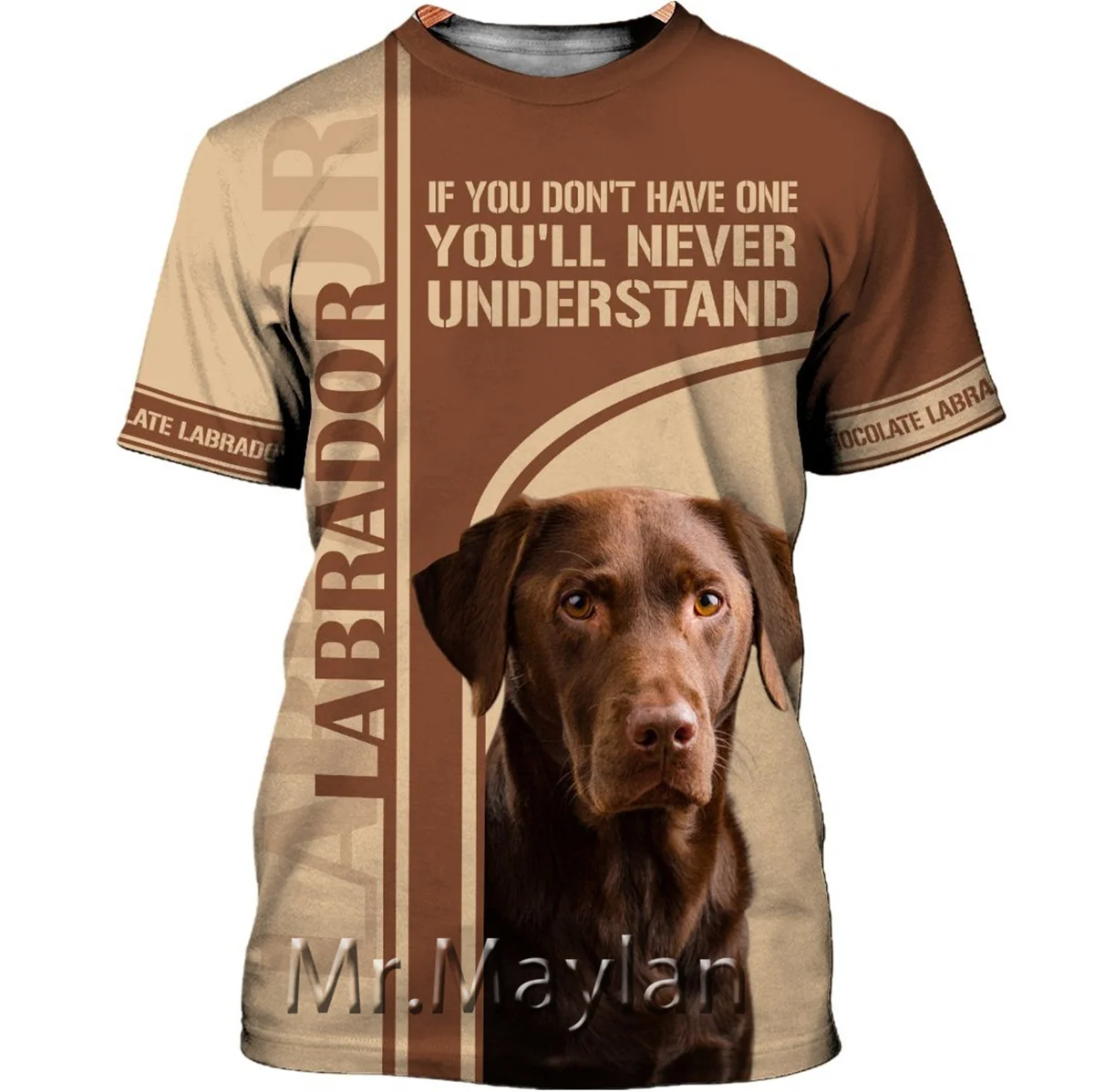 

Unisex Labrador-retriever 3D Printed Sports Short-sleeved T-shirt Fashion Streetwear Oversized Anime Clothing Gym Clothing QW-39