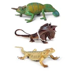 Новинка, моделирование животных, набор моделей амфибий, ящерицы, хамелеон, пластиковые фигурки, развивающая игрушка для детей, игрушка, фигурка, подарок