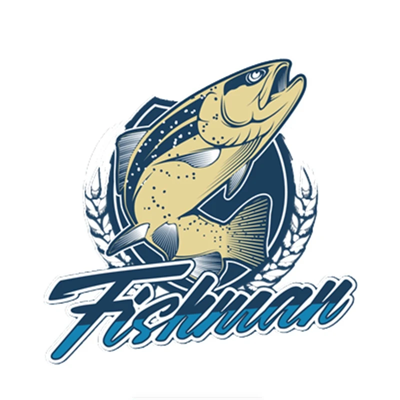 

Fishman Fishing Vinyl Car Decorative Stickers PVC Coloful Decals Motorcycle Accessories Sticker