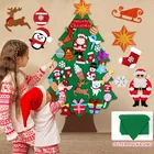 DIY войлочные Рождественские елочные украшения Рождественские подарки 2020 Рождественский Декор для дома рождественские настенные подвесные украшения с новогодним 2021