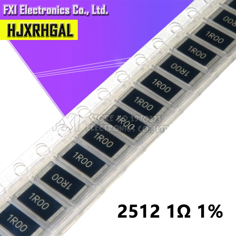 50 шт. 2512 SMD резистор 1 Ом 1% 1 Вт 1R