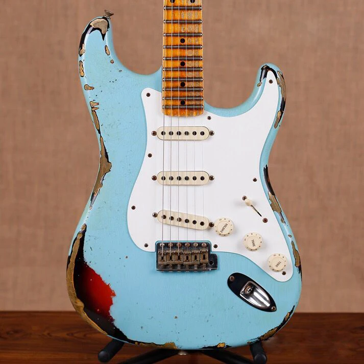 Новый стиль 6 stings электрогитара клен гриф гитара ra высокое качество пикапы gitaar
