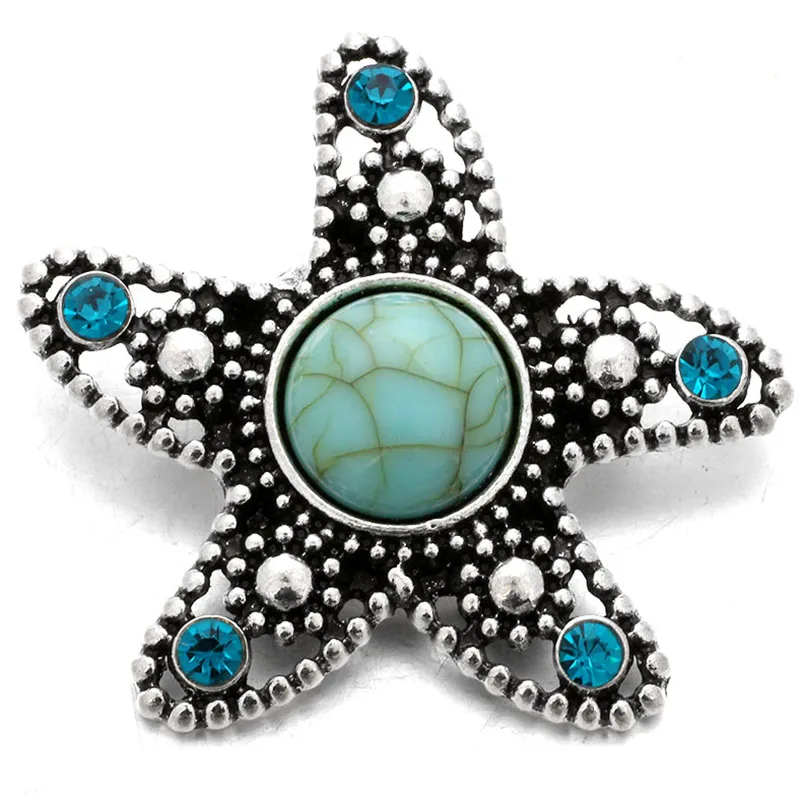 6 шт./лот новые ювелирные изделия с застежкой 18 мм кнопки смешанные кристаллы