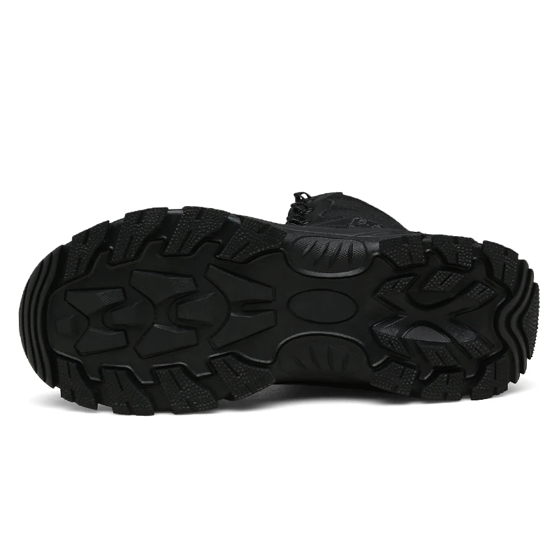 UPONE Fashion Black Winter Military Desert High Top Tactical Hunting Shoes Men Outdoor Waterproof Hiking Shoes botas militares