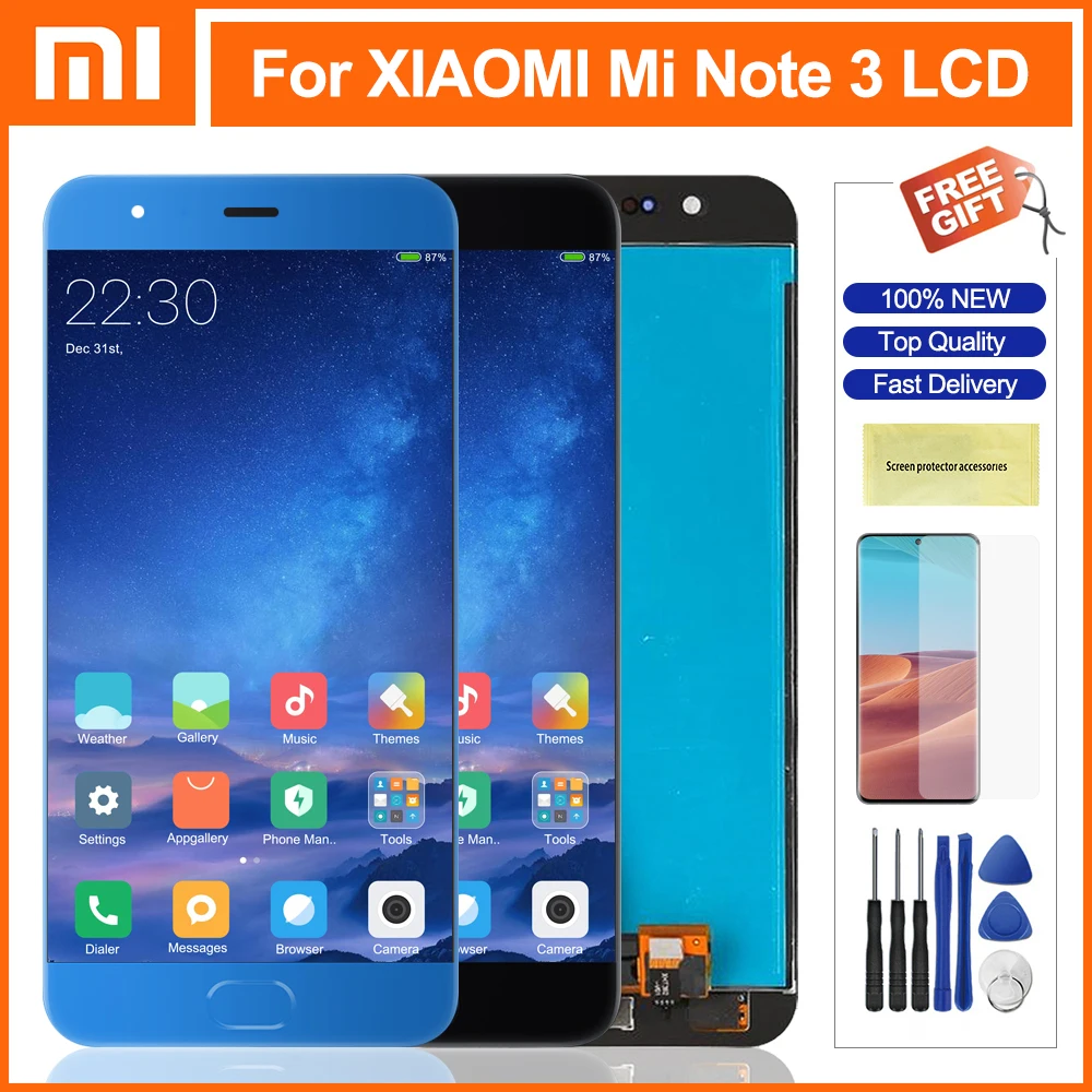 

5.5" Lcd For Xiaomi Mi Note 3 Note3 LCD Display Touch Screen Panel Digitizer Replacement For Xiaomi Mi Note 3 Display Screen