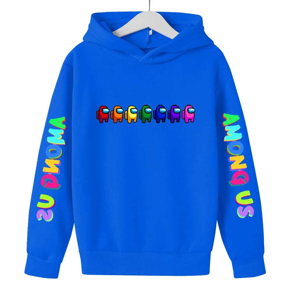 

2021 new game among us hoodies kids boys clothes cotton fleece kids long sleeve casual sweatshirt clothing warm clothing