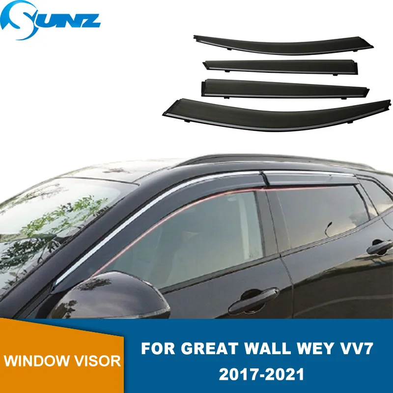 

Side Window Deflectors For Great Wall WEY VV7 VV7GT P8 2017 2018 2019 2020 2021 Window Visor Weathershields Sun Rain Guards