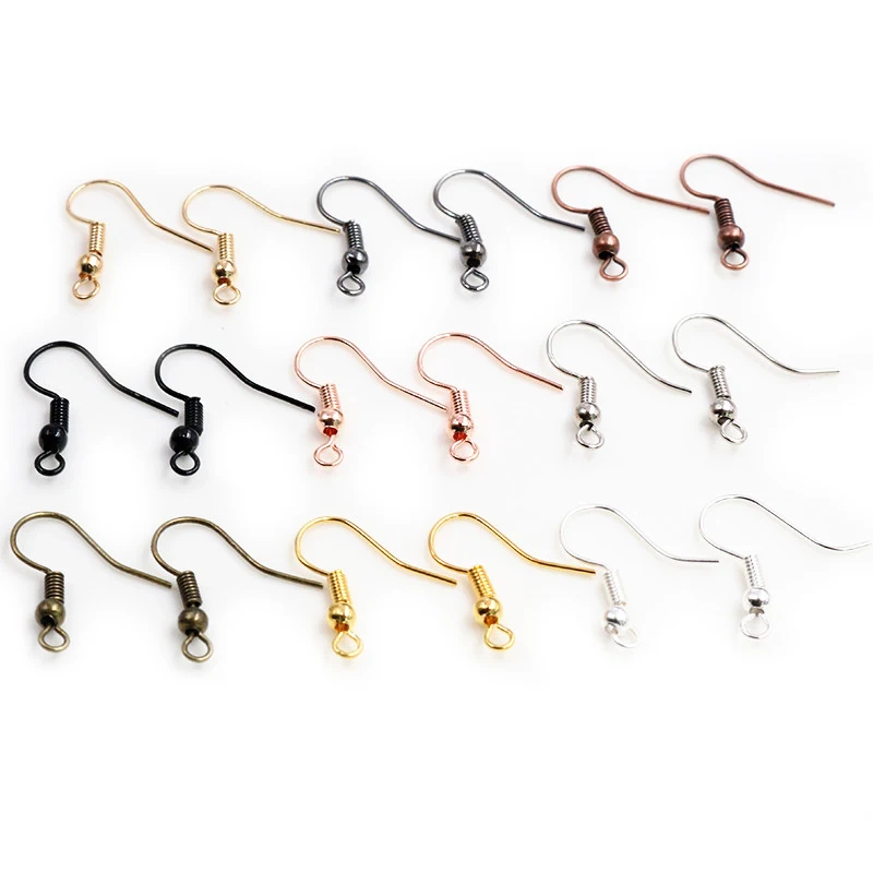 

100pcs/lot 20x17mm DIY Earring Findings Earrings Clasps Hooks Fittings DIY Jewelry Making Accessories Iron Hook Earwire Jewelry