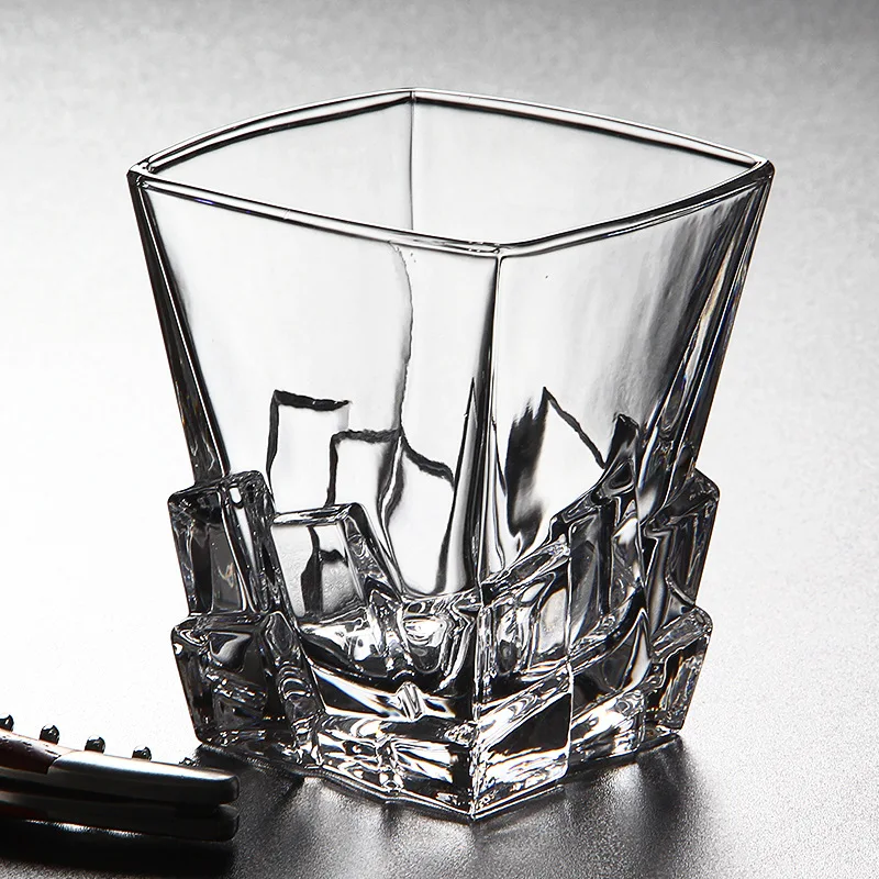 

2 Pcs/lot luxury fashion home lead-free whiskey glass high quality party club wine glass cup for whiskey 200827-05