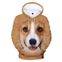 2021 new summer fashion animal dog and wolf 3d printing men and women sweatshirts harajuku street hip hop oversized hoodie tops