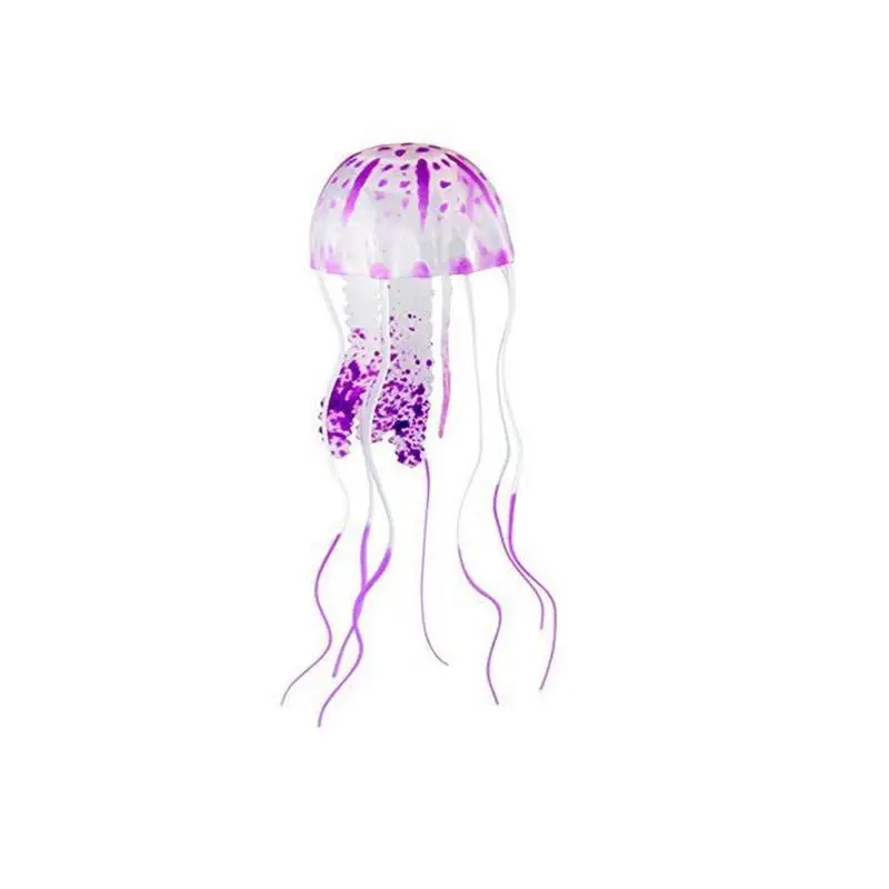 1pcs Beautiful Artificial Jellyfish Glowing Effect Fish Decoration Set Tank For Aquariums U9B6 | Дом и сад