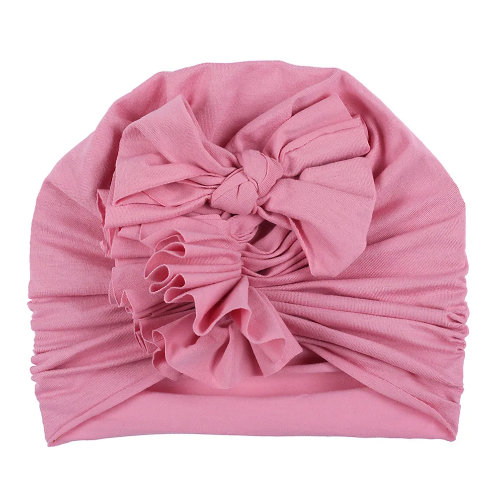 

New Turban Hat Baby Beanie Elastic Cotton Baby Cap for Girls Bonnet Baby Girl Hat Cotton Soft Toddler Hats Kids Cap 0-2 Years
